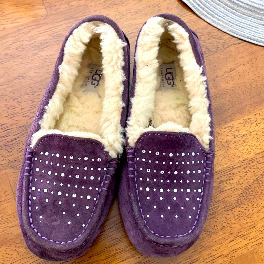 Purple UGG slippers
